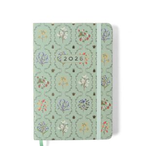 Agenda Planner 2026 Jardim Diária 14x21 Verde