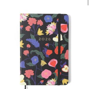 Agenda Planner 2026 Doce Florada Semanal 14x21 Preto